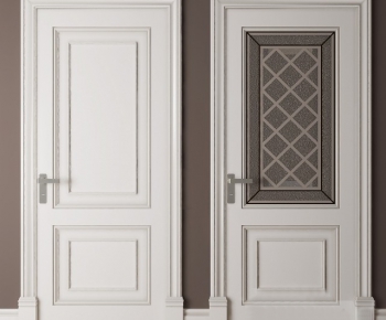 Simple European Style Solid Wood Door-ID:498111186