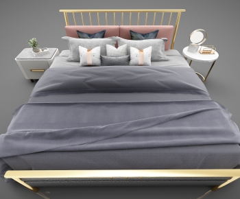 Modern Double Bed-ID:430070195