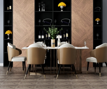 Modern Dining Table And Chairs-ID:860042628
