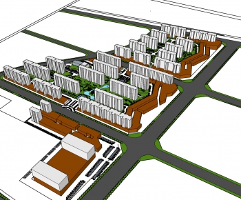 Modern Architectural Bird's-eye View Planning-ID:386607327