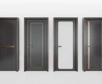 New Chinese Style Solid Wood Door-ID:557754341