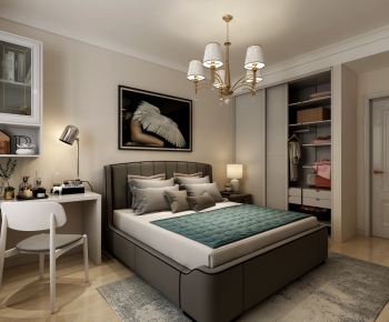 Simple European Style Bedroom-ID:820102219