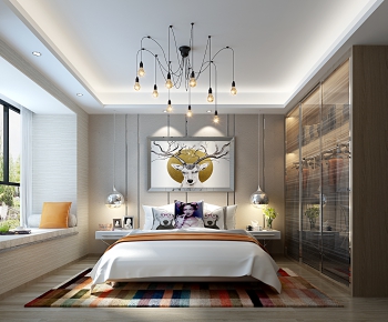 Nordic Style Bedroom-ID:497136727