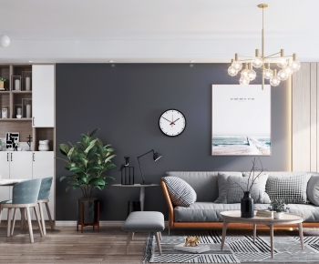 Nordic Style A Living Room-ID:254478243