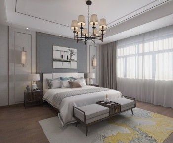 New Chinese Style Bedroom-ID:813327383
