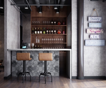 Industrial Style Counter Bar-ID:280848271