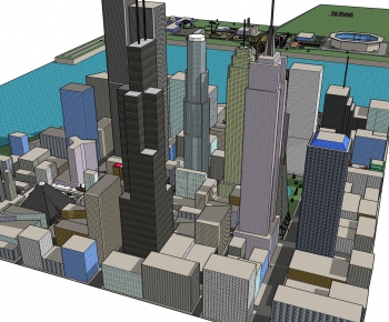 Modern Architectural Bird's-eye View Planning-ID:384825349