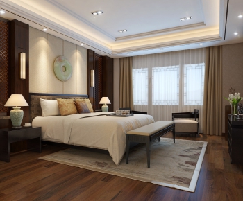 New Chinese Style Bedroom-ID:283838928