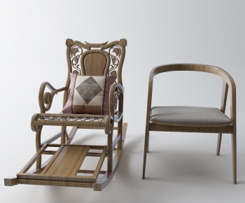 New Chinese Style Rocking Chair-ID:798061799