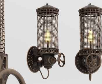 Industrial Style Wall Lamp-ID:744427114
