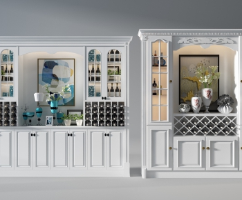 European Style Wine Cabinet-ID:582250376
