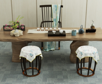 New Chinese Style Tea Tables And Chairs-ID:750518463