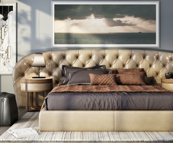 Modern Double Bed-ID:429933496