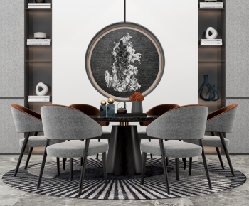 New Chinese Style Dining Table And Chairs-ID:597982148