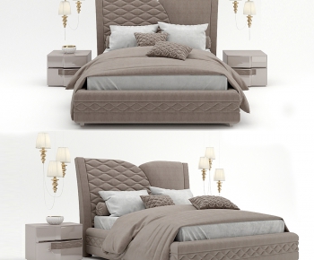 Modern Double Bed-ID:485099234