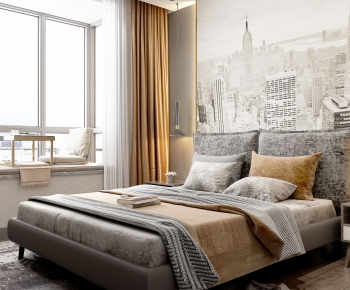 New Chinese Style Bedroom-ID:937510854