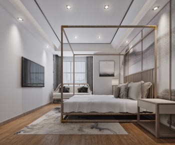 New Chinese Style Bedroom-ID:893094822