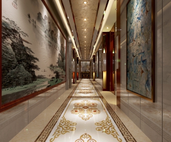 New Chinese Style Corridor-ID:856306537