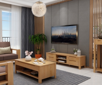 Japanese Style A Living Room-ID:817093728