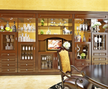 New Chinese Style Wine Cabinet-ID:753158219