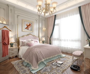 Simple European Style Bedroom-ID:447155639