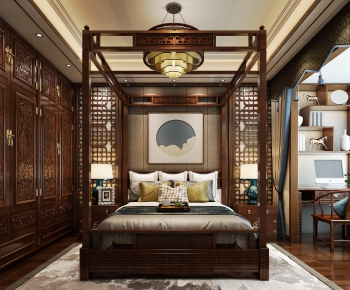 Chinese Style Bedroom-ID:171276784