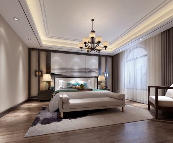 New Chinese Style Bedroom-ID:577567882