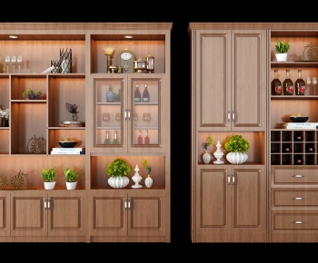 American Style Wine Cabinet-ID:724267518