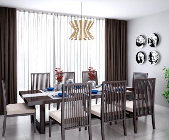 New Chinese Style Dining Table And Chairs-ID:247848661