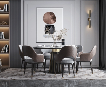 Modern Dining Table And Chairs-ID:984224637