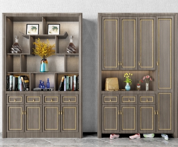 New Chinese Style Shoe Cabinet-ID:876308619
