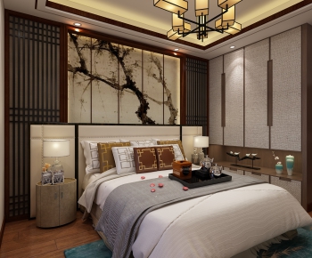 New Chinese Style Bedroom-ID:187224676