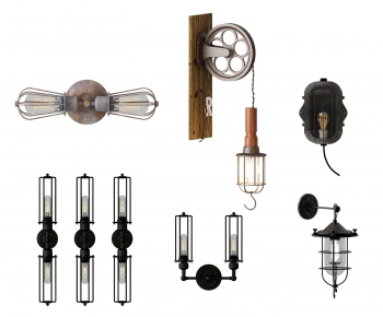 Industrial Style Wall Lamp-ID:231329342