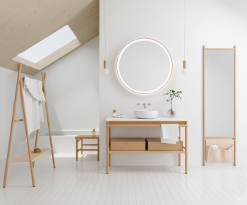 Nordic Style Bathroom Cabinet Rack-ID:167199728