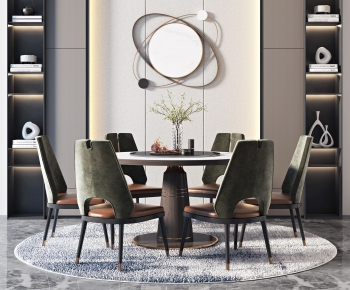 Modern Dining Table And Chairs-ID:364111422