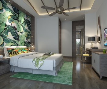 Southeast Asian Style Bedroom-ID:258648896