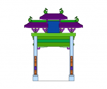 New Chinese Style Ancient Architectural Buildings-ID:340841781