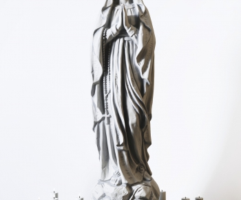 欧式圣母玛利亚石膏雕塑-ID:372573923