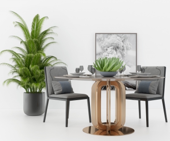 Modern Dining Table And Chairs-ID:708744687