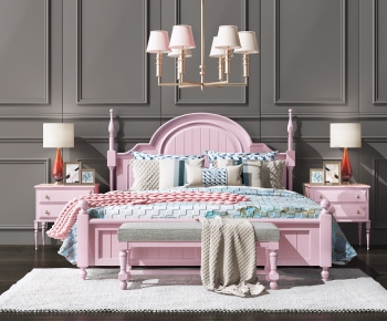 European Style Double Bed-ID:924307211