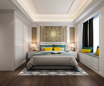 Simple European Style Bedroom-ID:235078197