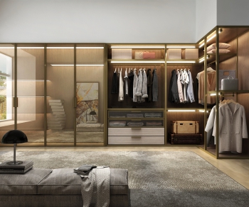 Modern Clothes Storage Area-ID:314408585