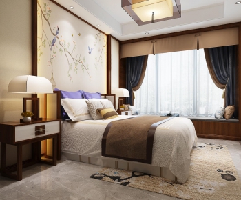 New Chinese Style Bedroom-ID:934543272