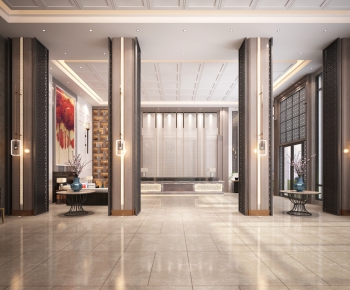 New Chinese Style Lobby Hall-ID:151326467