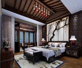 Chinese Style Bedroom-ID:574229586