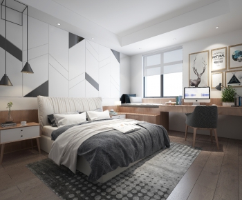 Nordic Style Bedroom-ID:877479762