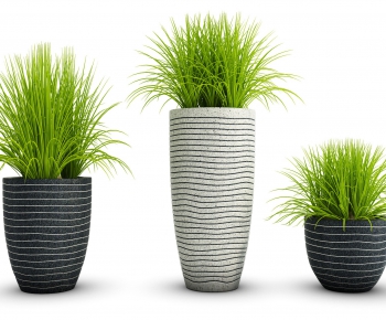 Modern Potted Green Plant-ID:372381137