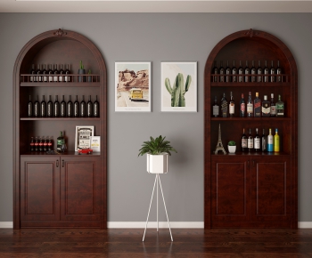 Nordic Style Wine Cabinet-ID:930112963