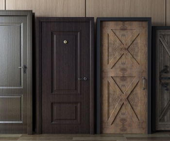 Modern Solid Wood Door-ID:153500391