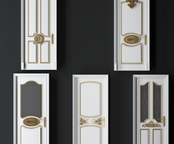 European Style Solid Wood Door-ID:291895588